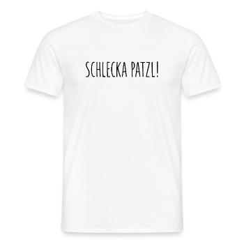 Schlecka Patzl - Männer T-Shirt - Weiß - Vorne - AI Model Male 178 dark (178cm)