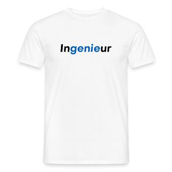Ingenieur Genie - Männer T-Shirt - Weiß - Vorne - AI Model Male 178 dark (178cm)