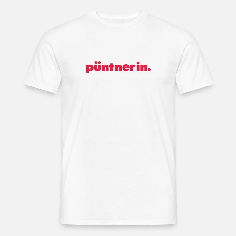 püntnerin. - Männer T-Shirt - Weiß
