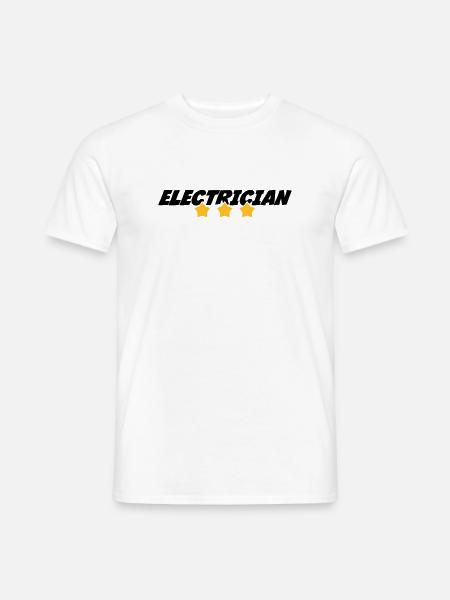 Elektriker / Elektrizität / Arbeit / Job - Männer T-Shirt - Weiß