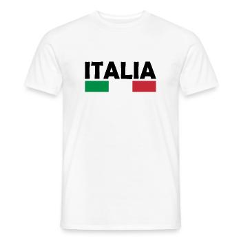 Italien flagge - Männer T-Shirt - Weiß - Vorne - AI Model Male 178 dark (178cm)