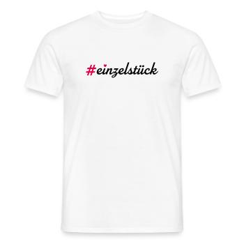Einzelstück - Männer T-Shirt - Weiß - Vorne - AI Model Male 178 dark (178cm)