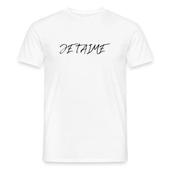 ICH LIEBE DICH. LIEBE. PAAR. GERADE VERHEIRATET. Junggesellinnenabschied - Männer T-Shirt - Weiß - Vorne - AI Model Male 178 dark (178cm)