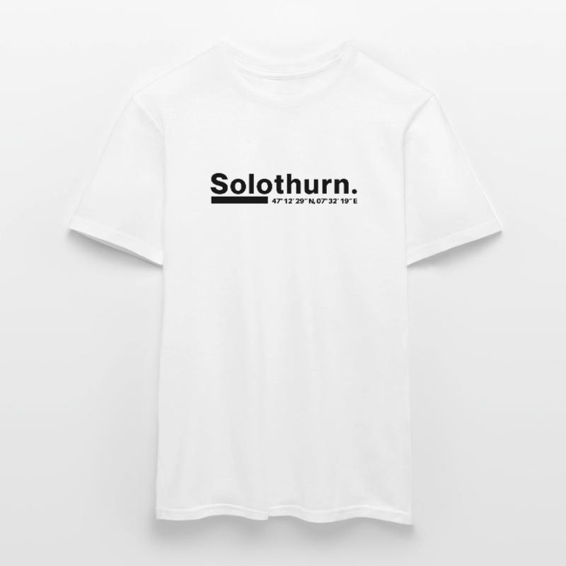 Solothurn coordinates Canton Switzerland Men’s T-shirt