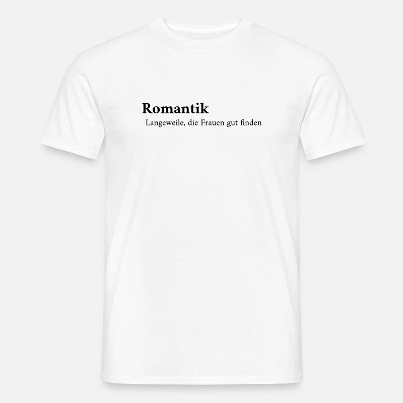 Romantik Definition - Männer T-Shirt - Weiß