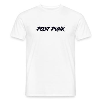 Post-punk - T-shirt homme - blanc - Devant - AI Model Male 178 dark (178cm)