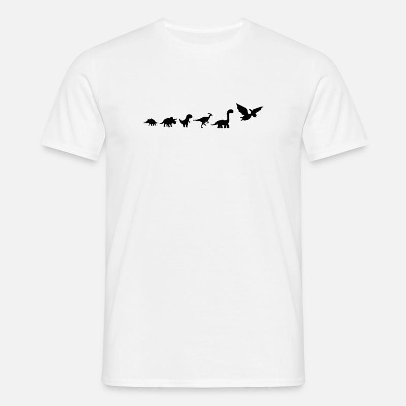 Dinosaur Evolution - Men's T-Shirt - white