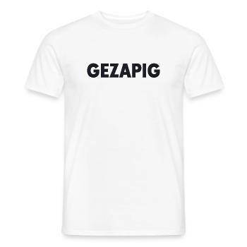 Lazy – Flemish Relaxed Mood - Men's T-Shirt - white - Front - AI Model Male 178 dark (178cm)