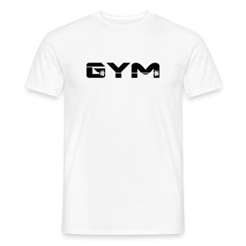 gym musculation - T-shirt homme - blanc - Devant - AI Model Male 178 dark (178cm)
