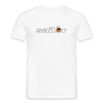 SAILOR - Männer T-Shirt - Weiß - Vorne - AI Model Male 178 dark (178cm)