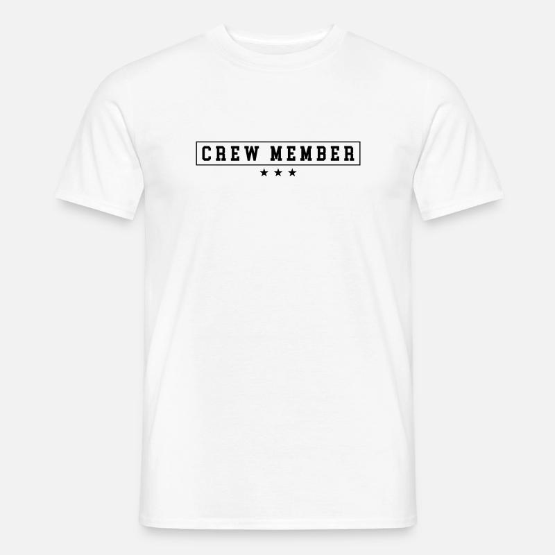 Crew Member - Männer T-Shirt - Weiß