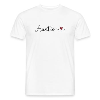 Auntie - Men's T-Shirt - white - Front - AI Model Male 178 dark (178cm)