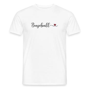 Baseball - Männer T-Shirt - Weiß - Vorne - AI Model Male 178 dark (178cm)