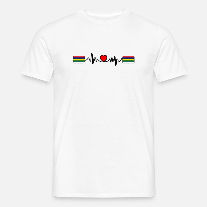 Terschelling Pulse Logo – Island Style - Men's T-Shirt - white