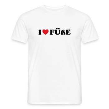 J’adore le fétichisme des pieds sucer les pieds J’adore les pieds - T-shirt homme - blanc - Devant - AI Model Male 178 dark (178cm)