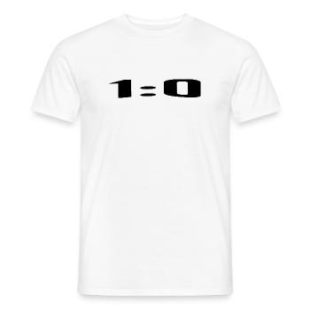 1:0, un score parfait - T-shirt homme - blanc - Devant - AI Model Male 178 dark (178cm)