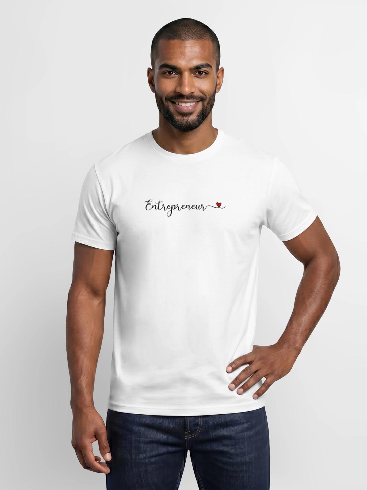 Unternehmer - Männer T-Shirt - Weiß - Vorne - AI Model Male 178 dark (178cm)