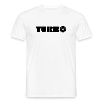 Turbo - Männer T-Shirt - Weiß - Vorne - AI Model Male 178 dark (178cm)