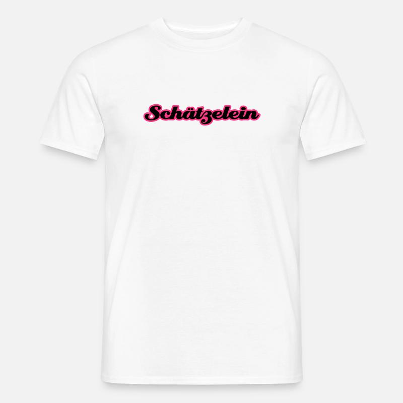 Schätzelein - Männer T-Shirt - Weiß