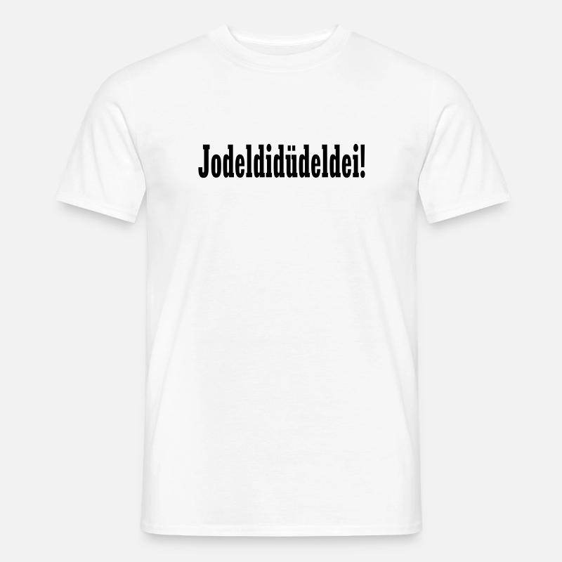 Party Gaudi Design - Jodeldidüdeldei –  - Männer T-Shirt - Weiß
