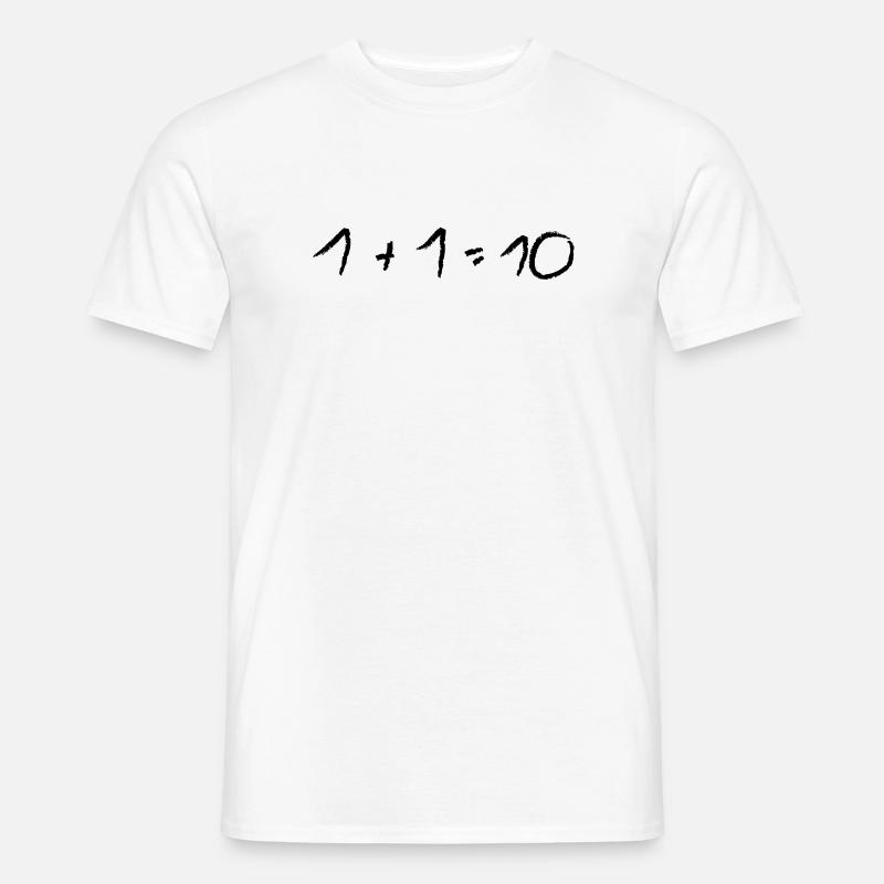 problème de maths 1 + 1 - T-shirt homme - blanc