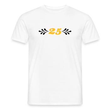 2541614 14743929 noces d’argent - T-shirt homme - blanc - Devant - AI Model Male 178 dark (178cm)