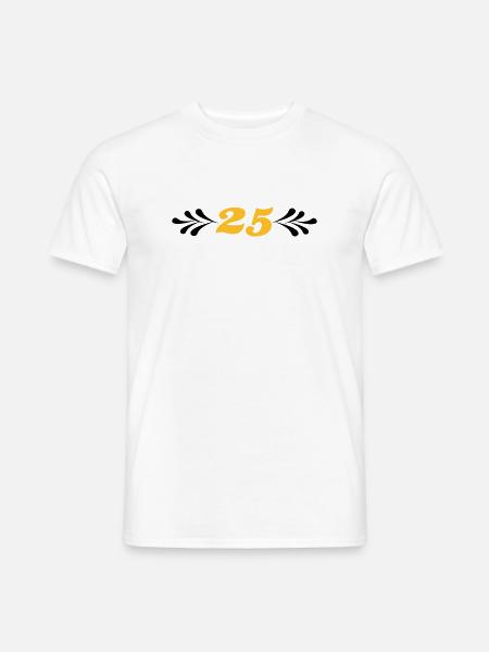 2541614 14743929 sølvbryllup - Mænd T-shirt - hvid