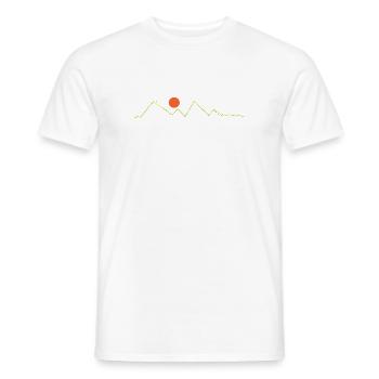 Berge - Männer T-Shirt - Weiß - Vorne - AI Model Male 178 dark (178cm)