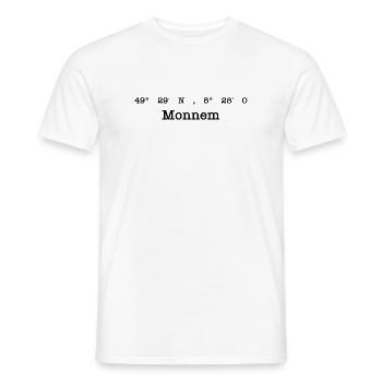 Coordinates Mannheim Monnem - Men's T-Shirt - white - Front - AI Model Male 178 dark (178cm)