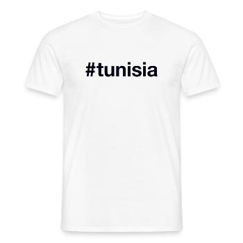 TUNISIE Hashtag Tunesien - T-shirt homme - blanc - Devant - AI Model Male 178 dark (178cm)