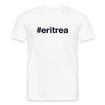 ERITREA Hashtag - Männer T-Shirt - Weiß - Vorne - AI Model Male 178 dark (178cm)