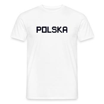 POLSKA Poland - Männer T-Shirt - Weiß - Vorne - AI Model Male 178 dark (178cm)