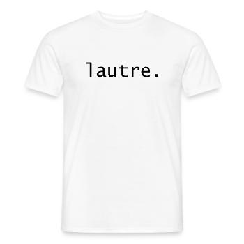 Lautre - Männer T-Shirt - Weiß - Vorne - AI Model Male 178 dark (178cm)