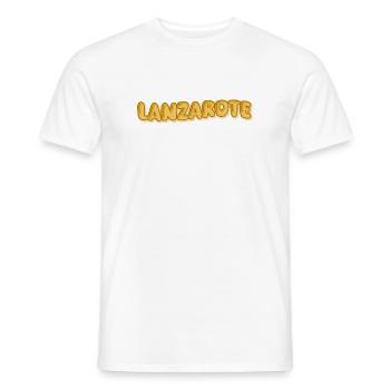 Lanzarote as a holiday - Men's T-Shirt - white - Front - AI Model Male 178 dark (178cm)