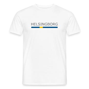 Sweden Flag - Helsingborg - Sverige - Schweden - Männer T-Shirt - Weiß - Vorne - AI Model Male 178 dark (178cm)