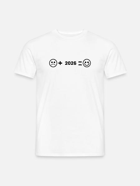gluecklich_2026 - T-shirt homme - blanc