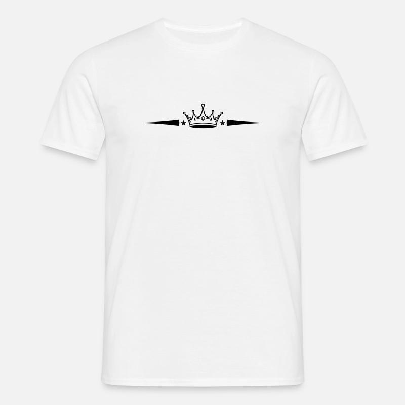 Krone Element - Männer T-Shirt - Weiß