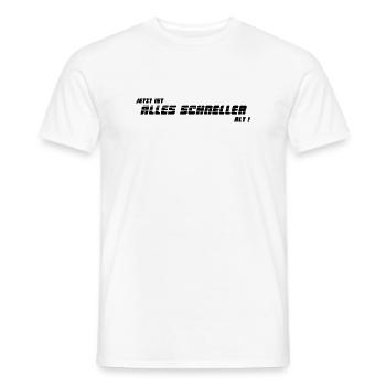 schneller alt - Männer T-Shirt - Weiß - Vorne - AI Model Male 178 dark (178cm)