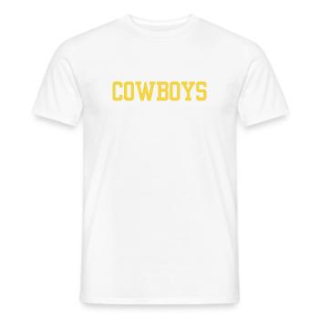 Cowboys - Men's T-Shirt - white - Front - AI Model Male 178 dark (178cm)