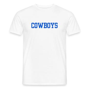 cowboys - Männer T-Shirt - Weiß - Vorne - AI Model Male 178 dark (178cm)