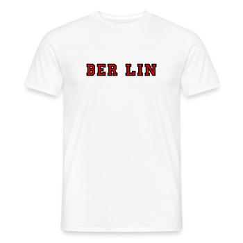 Berlin Campus-Design für Jacken mit Reißverschluss - Männer T-Shirt - Weiß - Vorne - AI Model Male 178 dark (178cm)