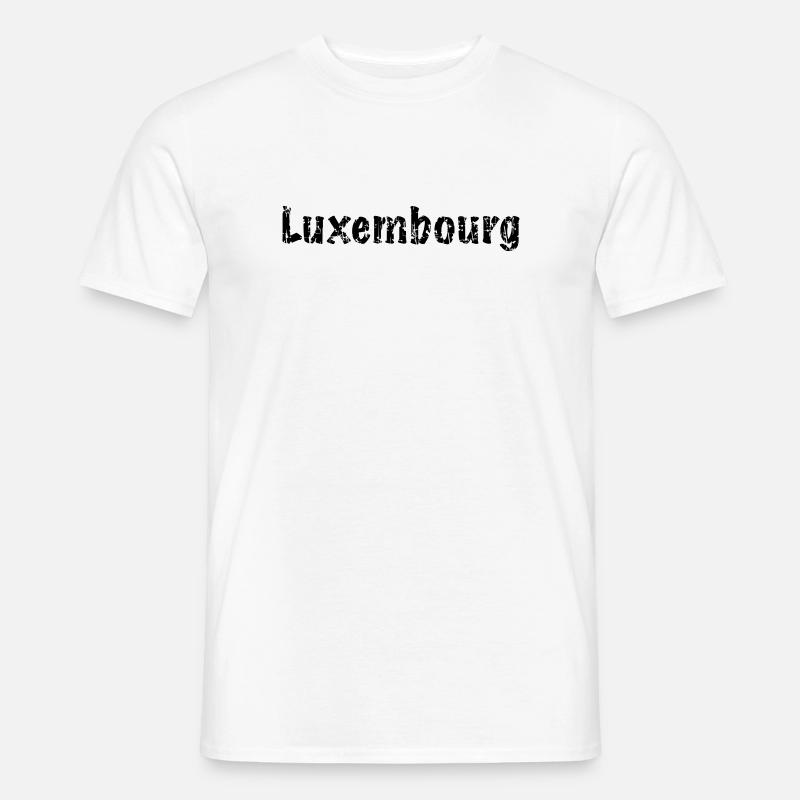 Luxembourg - Männer T-Shirt - Weiß