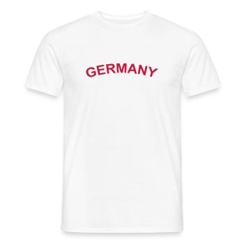Germany Allemagne - T-shirt homme - blanc - Devant - AI Model Male 178 dark (178cm)