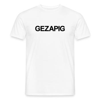 Lazy – Flemish Relaxed Mood - Men's T-Shirt - white - Front - AI Model Male 178 dark (178cm)