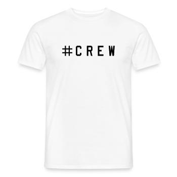 équipage - T-shirt homme - blanc - Devant - AI Model Male 178 dark (178cm)