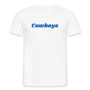 cowboys - Männer T-Shirt - Weiß - Vorne - AI Model Male 178 dark (178cm)