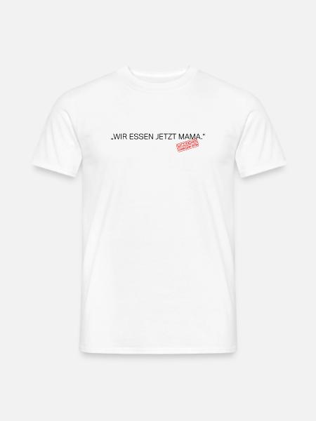 Satzzeichen Retten Leben Spruch - Männer T-Shirt - Weiß