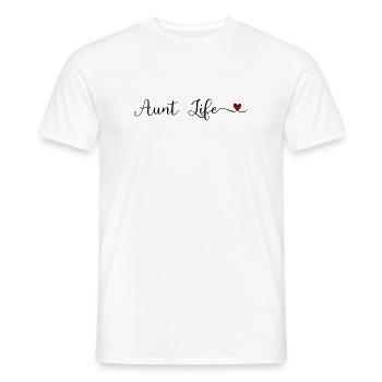 Tante Leben - Männer T-Shirt - Weiß - Vorne - AI Model Male 178 dark (178cm)