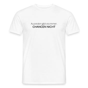 Ausreden gibt es immer Spruch Shirt - Männer T-Shirt - Weiß - Vorne - AI Model Male 178 dark (178cm)