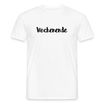 Wochenende - Männer T-Shirt - Weiß - Vorne - AI Model Male 178 dark (178cm)